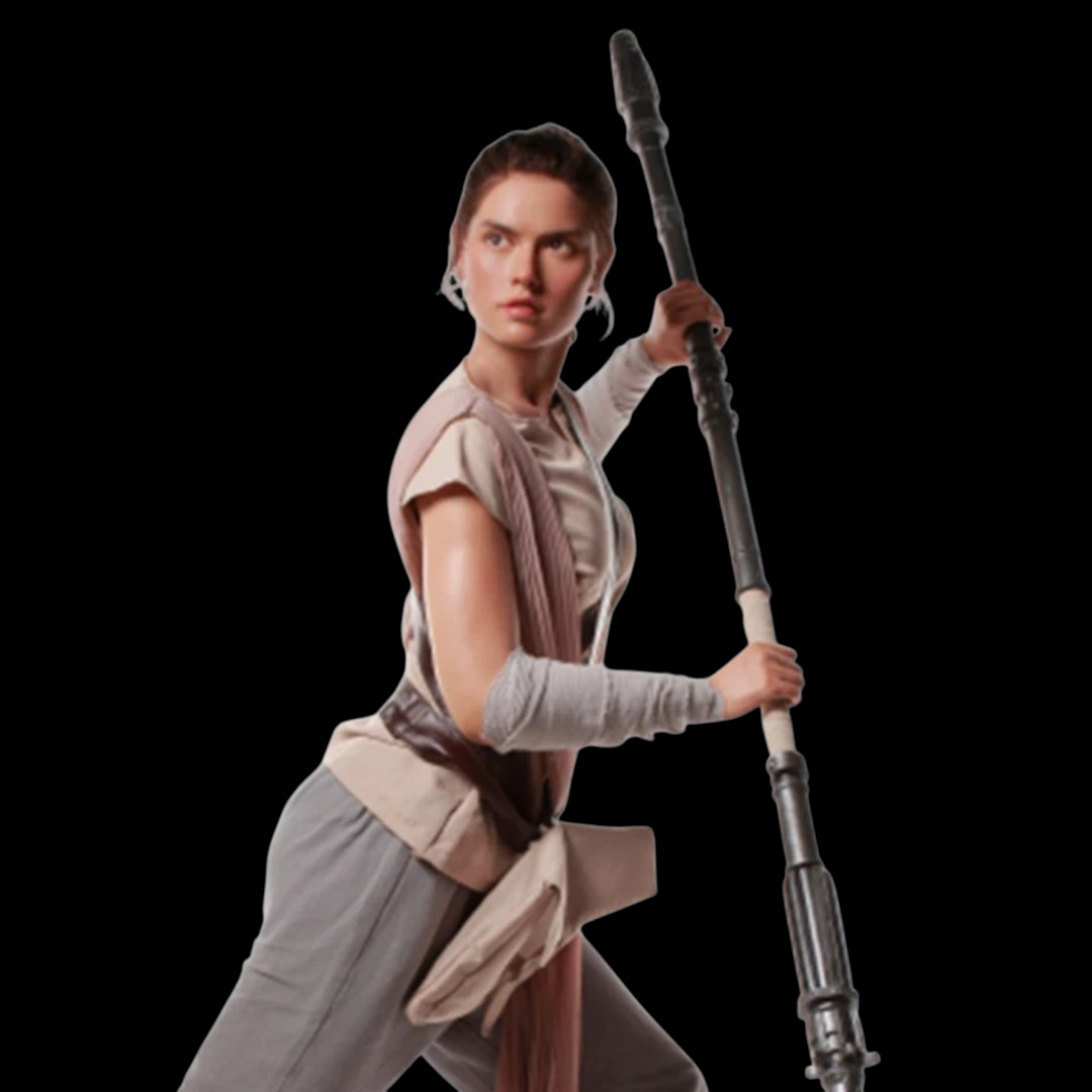 REY SKYWALKER (Star Wars / Disney) Biometric Life-Size-Figur 200 cm